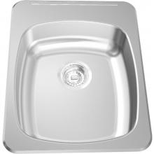 Franke Commercial Canada ALBS6405-1/3 - Single Compartment Topmount Sinks - Single, with ledge, 20 gauge