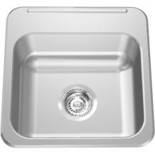 Franke Commercial Canada LBS1306-1/2 - Single Compartment Topmount Sinks - Single, with ledge, 20 gauge