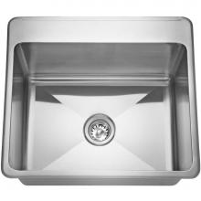Franke Commercial Canada LBS7314P-1 - Single Compartment Topmount Sinks - Single, with ledge, 18 gauge