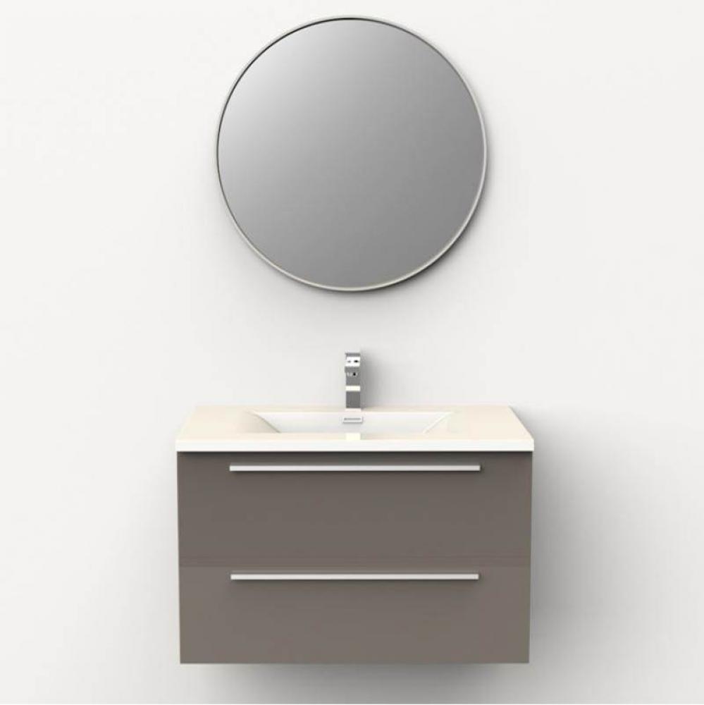 Make-Up Basin/Cabinet Set Nero