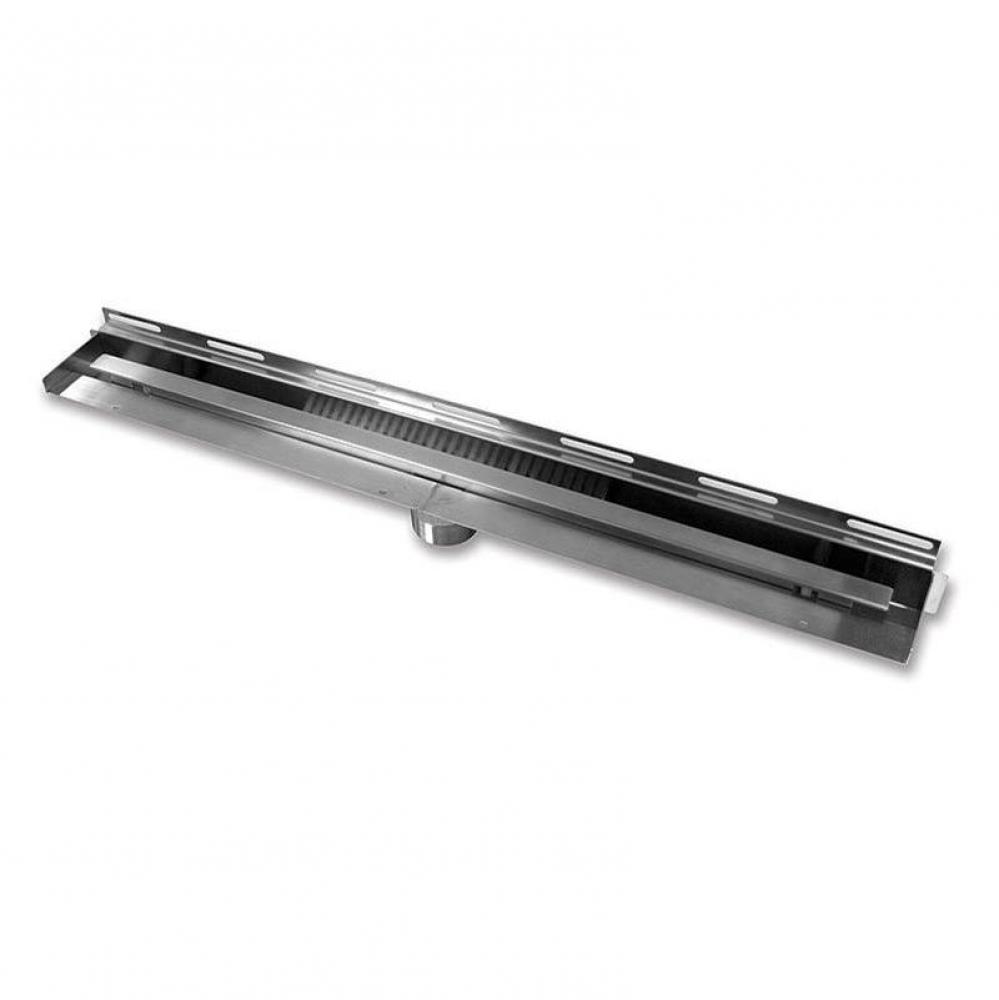 Scolo Linear Shower Drain 30X4'' Brushed Ss