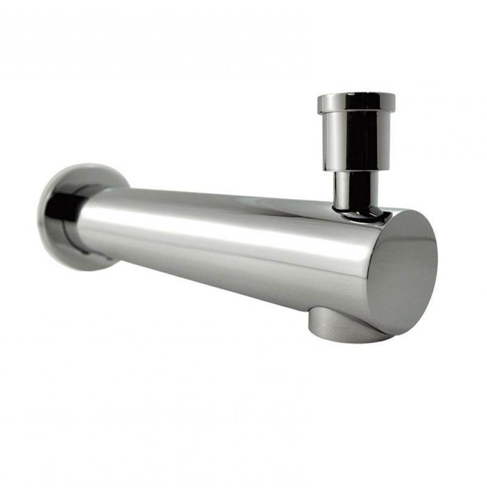 Round S-On Bathtub Spout 190 mm With Diverter Chrome