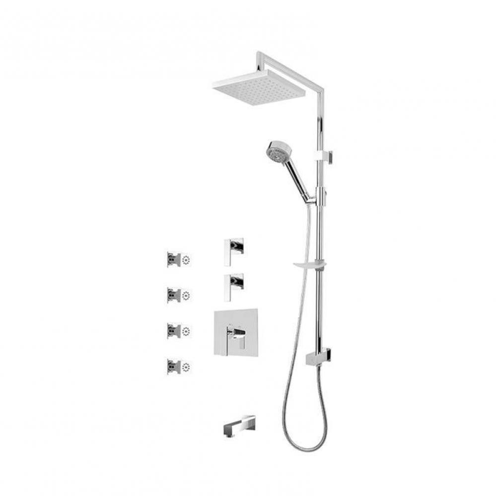 Kali 3/4'' Therm. Shower Set Chrome