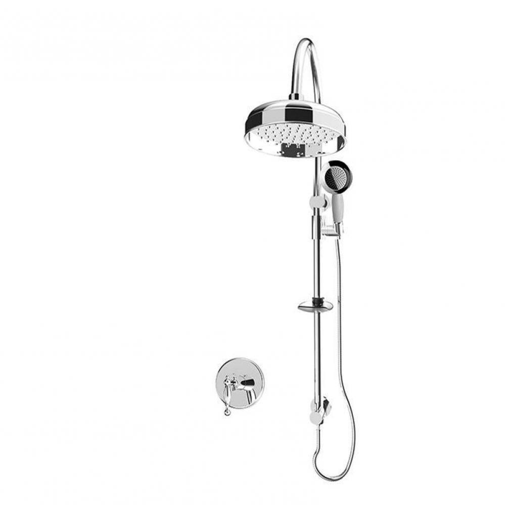 Qabil 3/4'' Therm. Shower Set Chrome