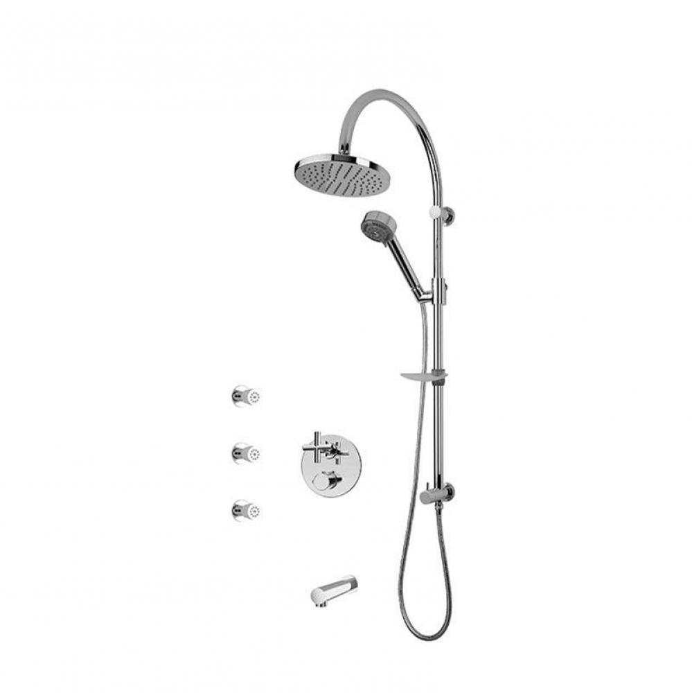 Alex/Gael 1/2'' Therm. Shower Set 2 Way Div. Xvtr69R Cc