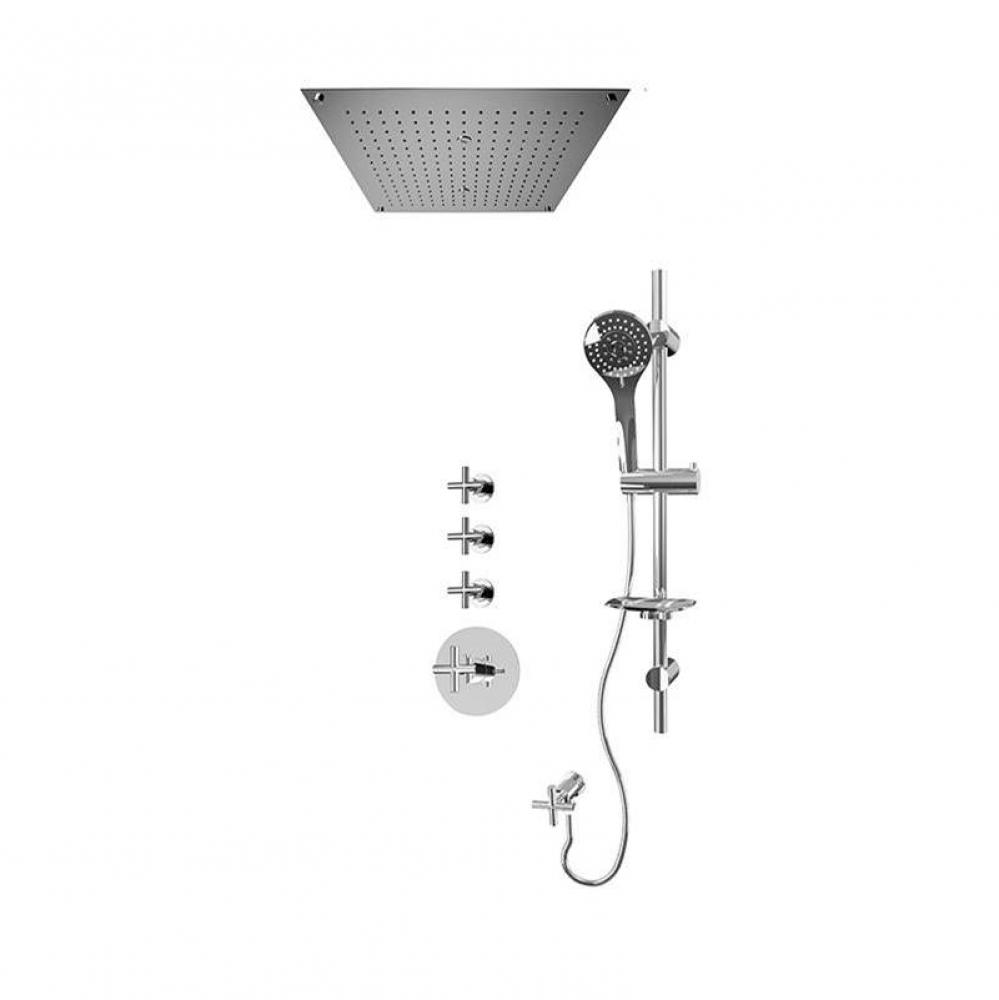 Alex/Gael 3/4'' Therm. Shower Set Chrome