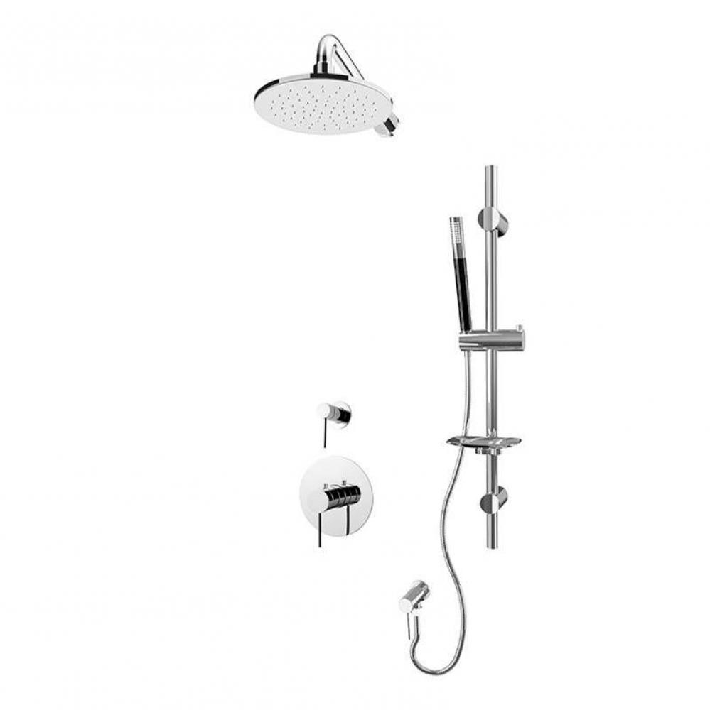 Kronos 3/4'' Therm. Shower Set Chrome