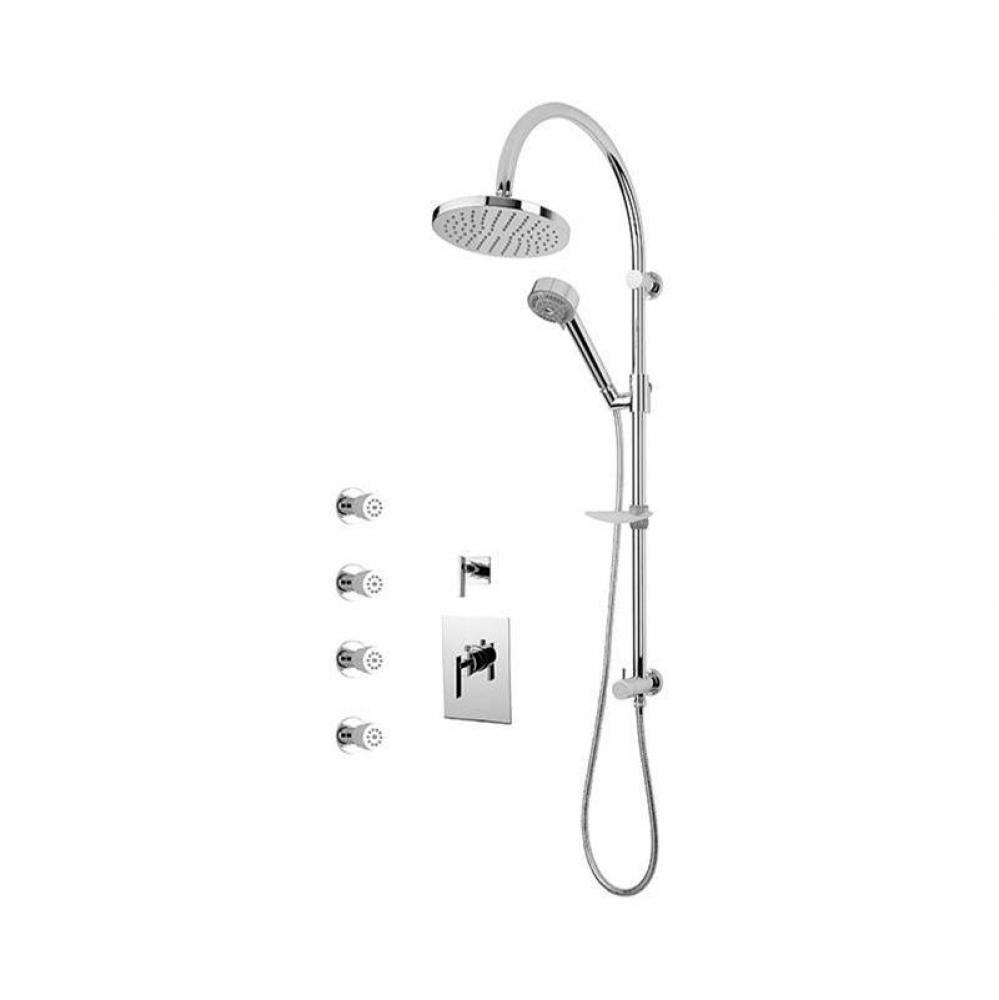 Gabriella 3/4'' Therm. Shower Set Chrome