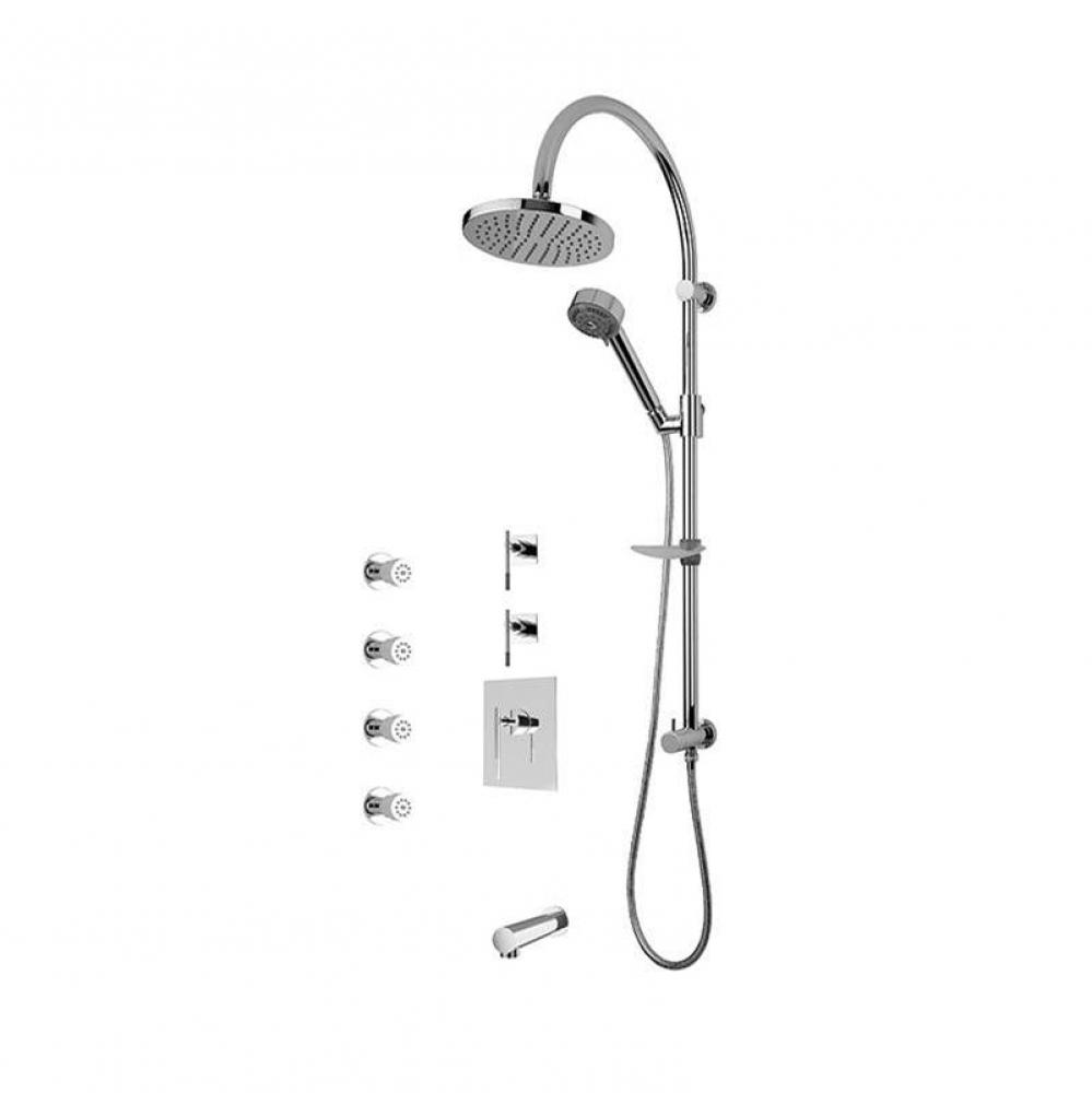 Evita/Hadria 3/4'' Therm. Shower Set Chrome