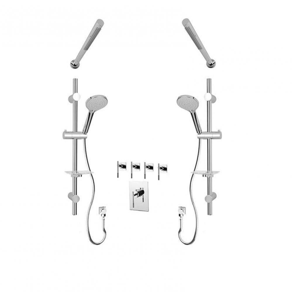 Evita/Hadria 3/4'' Therm. Shower Set Chrome