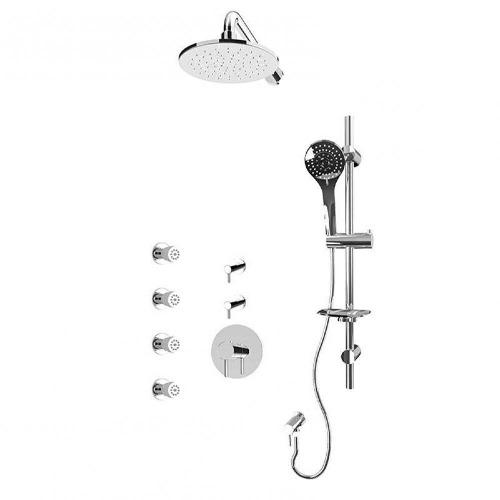 Vertigo 3/4'' Therm. Shower Set Chrome