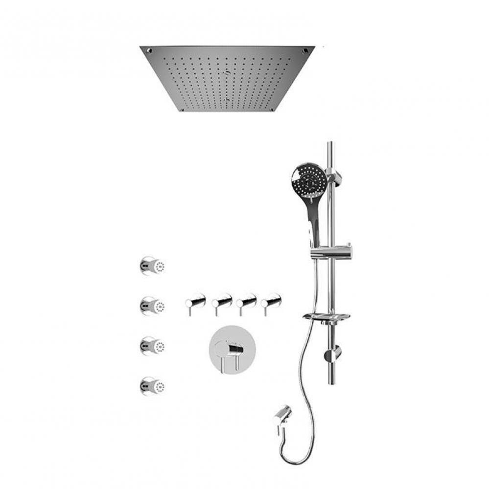 Vertigo 3/4'' Therm. Shower Set Chrome