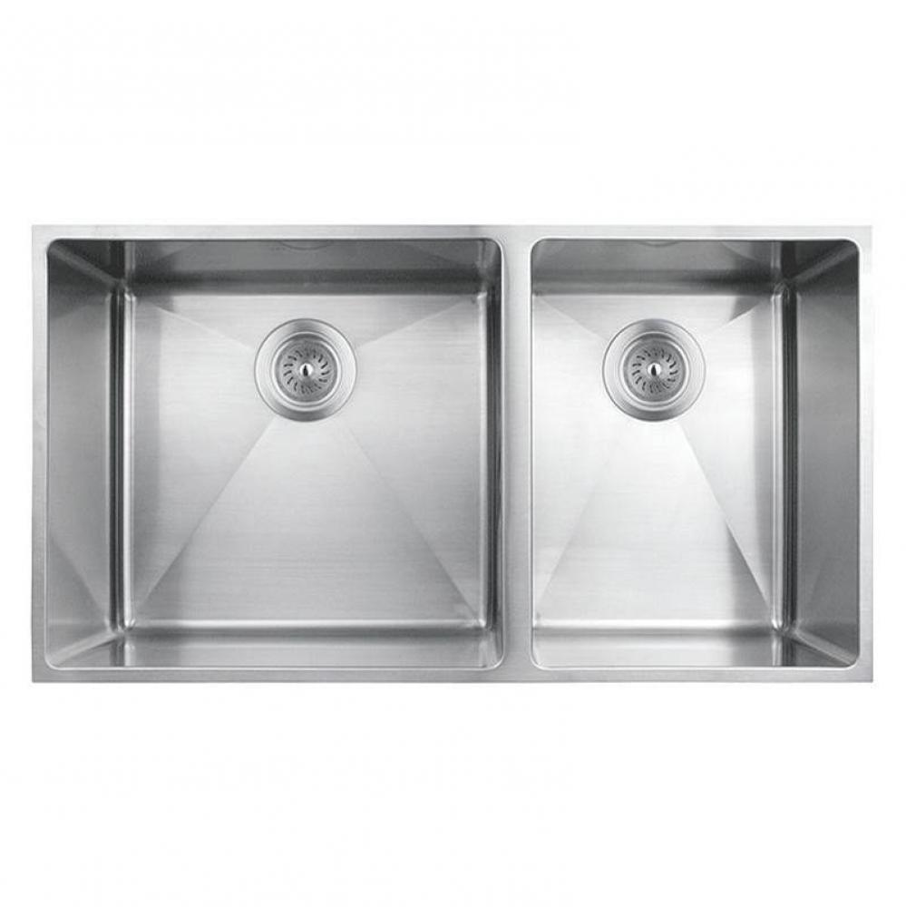 Merlot Double Undermount Sink 31- and No.xbd;'' X 17'' X 8-5/8''