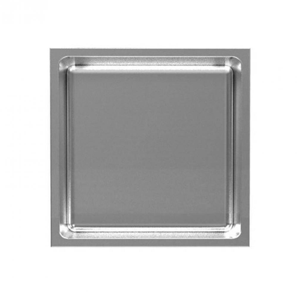 Nikia Recessed Niche 12'' Radius Corners Brushed Inox