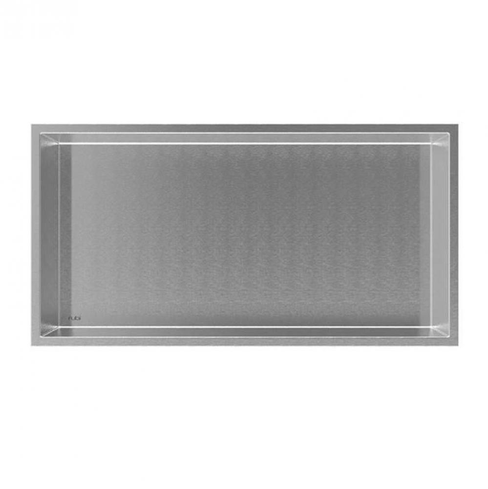 Nikia Recessed Niche 24'' Brushed Inox