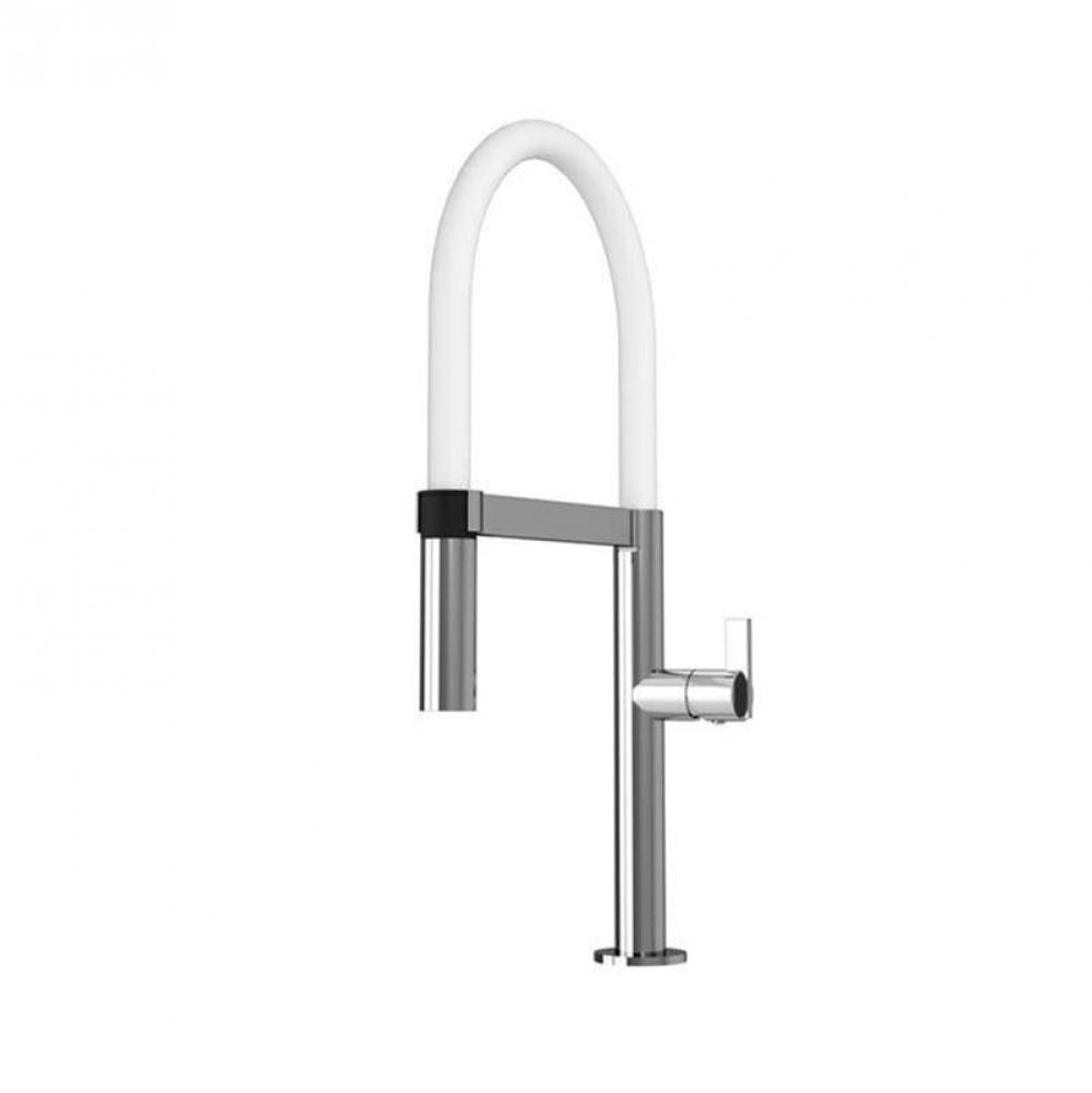 Nina Kitchen Faucet  2Jets Hand-Spray (Silicon Black Flex)  Chrome