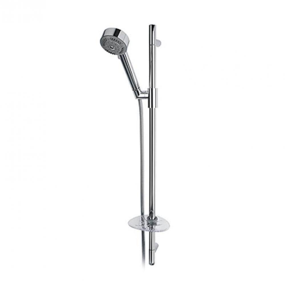 Angie Round Shower Rail Set Chrome