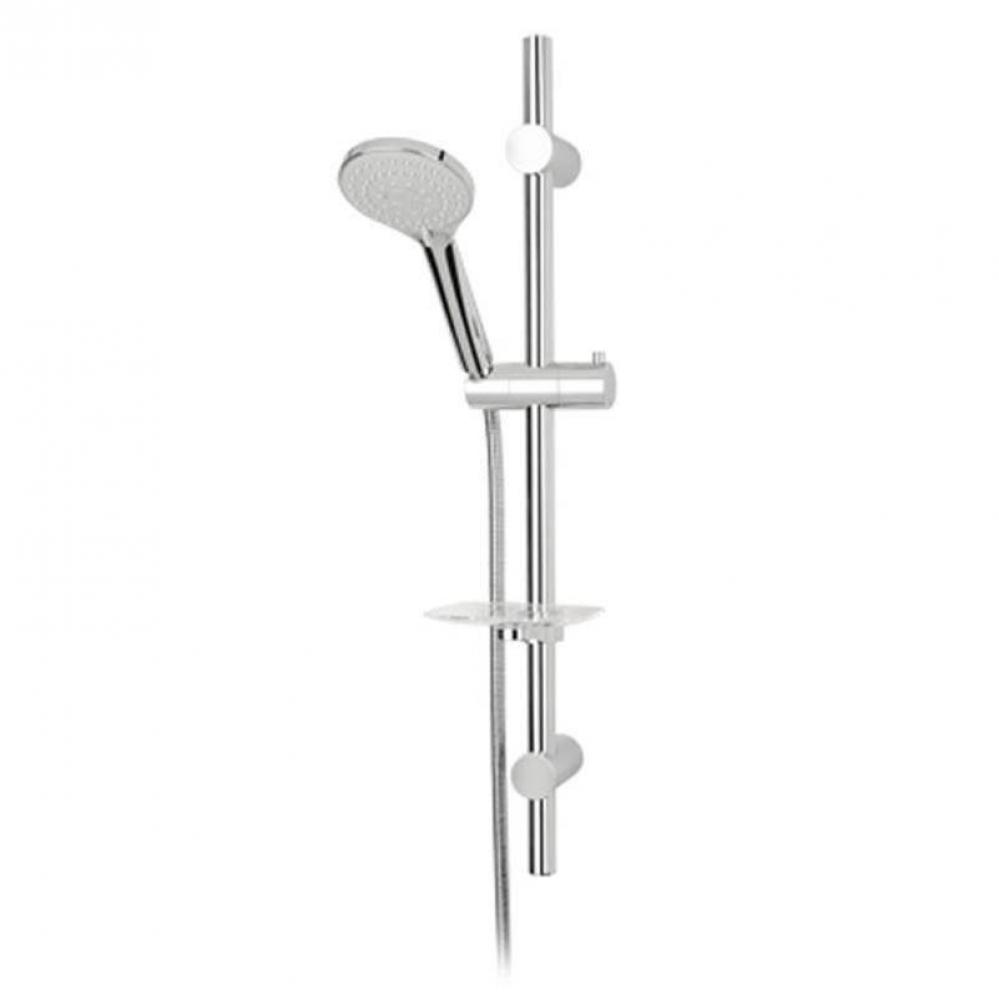 Emma Sliding Shower Bar 5 Jets H-Shower Chrome