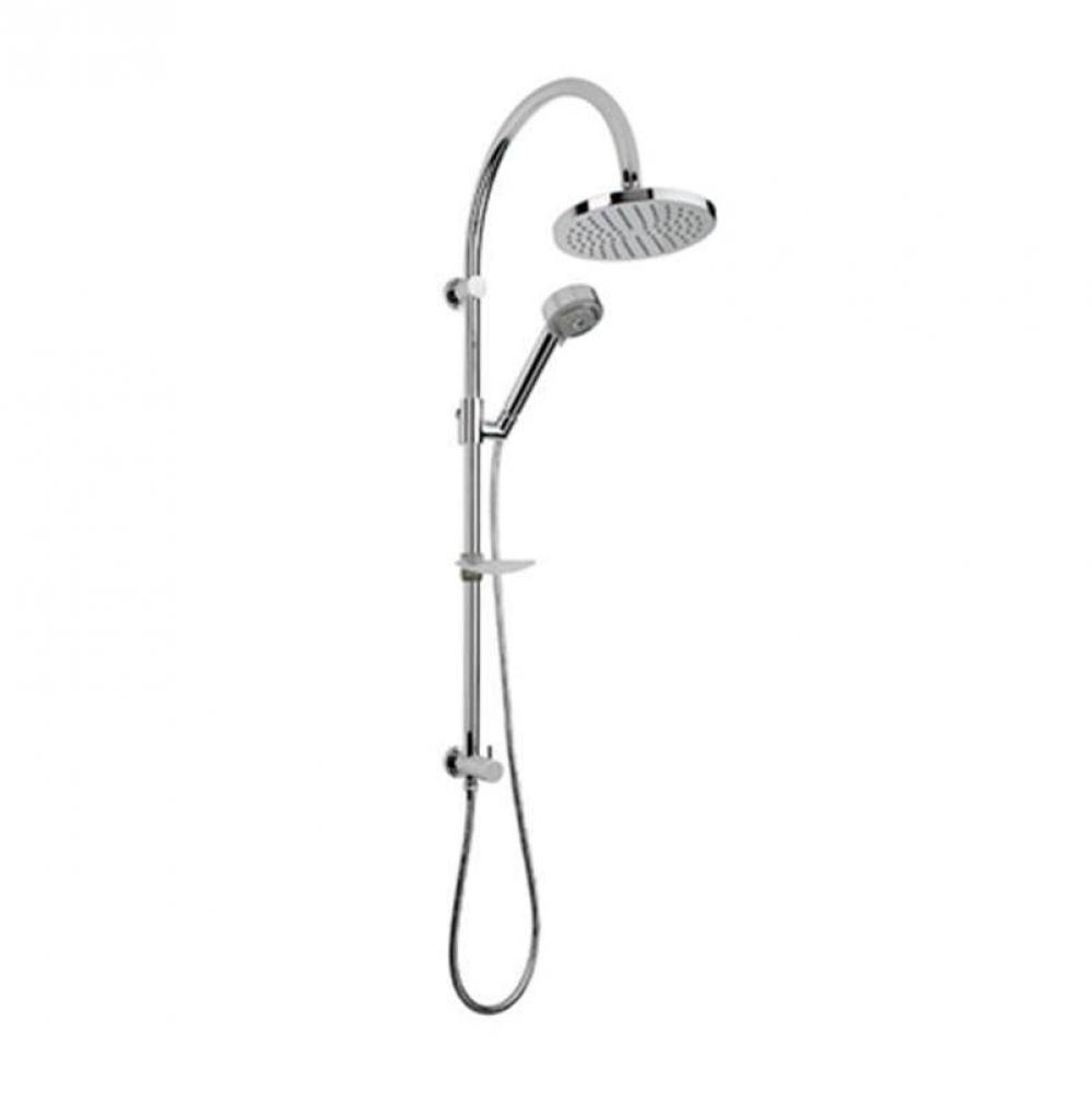 Round Shower Set Column  Chrome