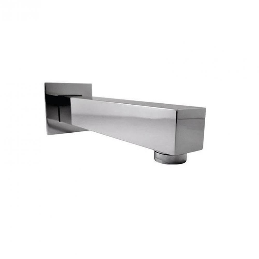 Square S-On Bathtub Spout 190Mm Chrome