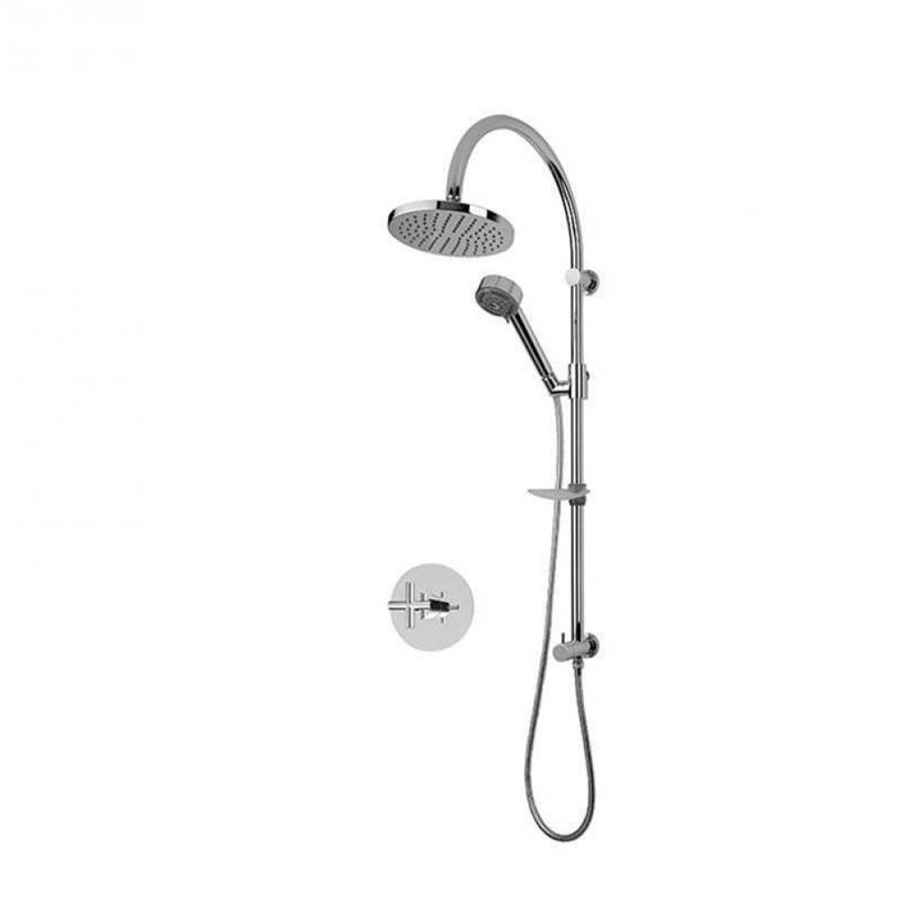 Alex/Gael 1/2'' P. Bal. Shower Set Chrome