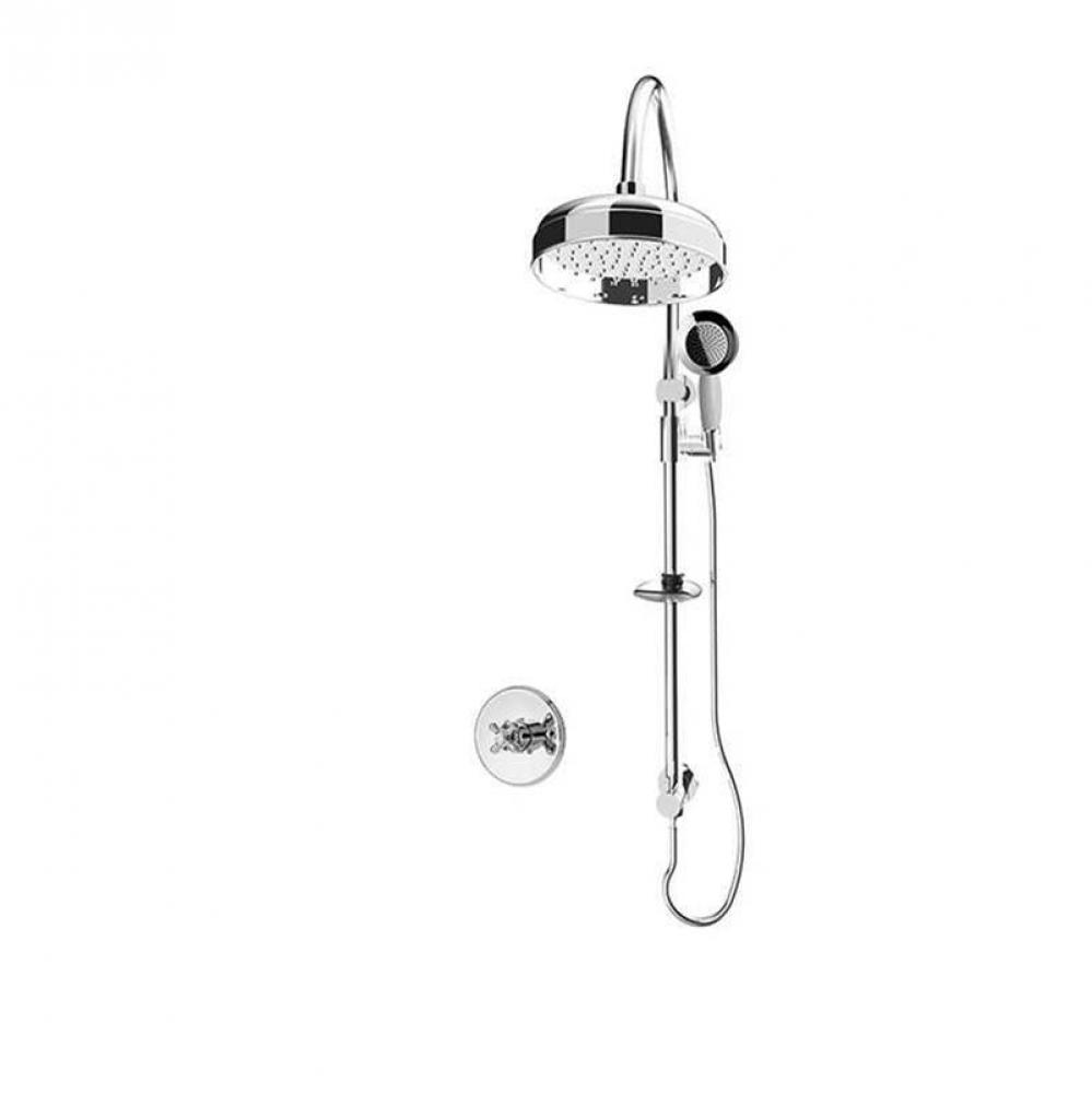 Jade 1/2'' P. Bal. Shower Set Chrome