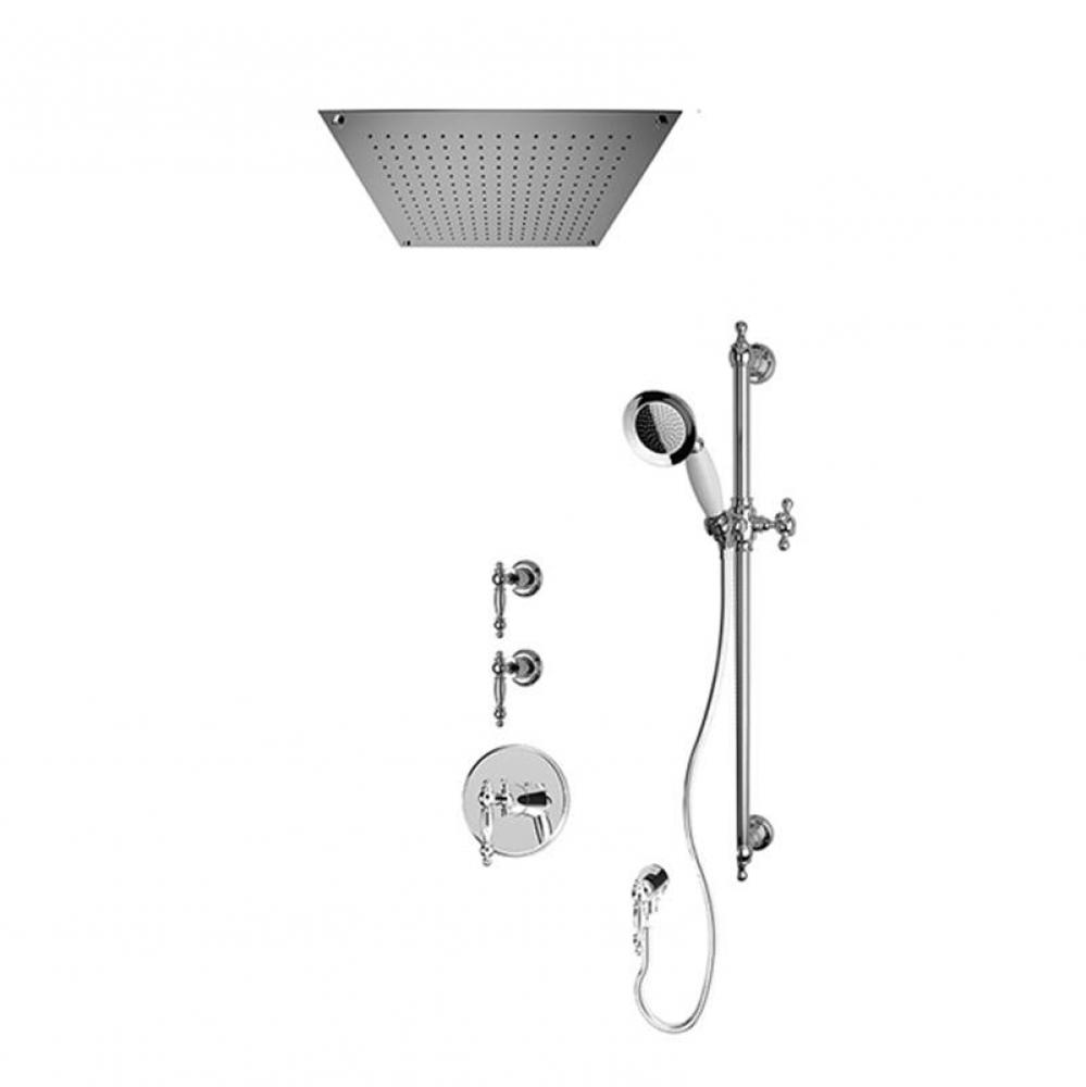 Saida 3/4'' Pex Therm. Shower Set Chrome