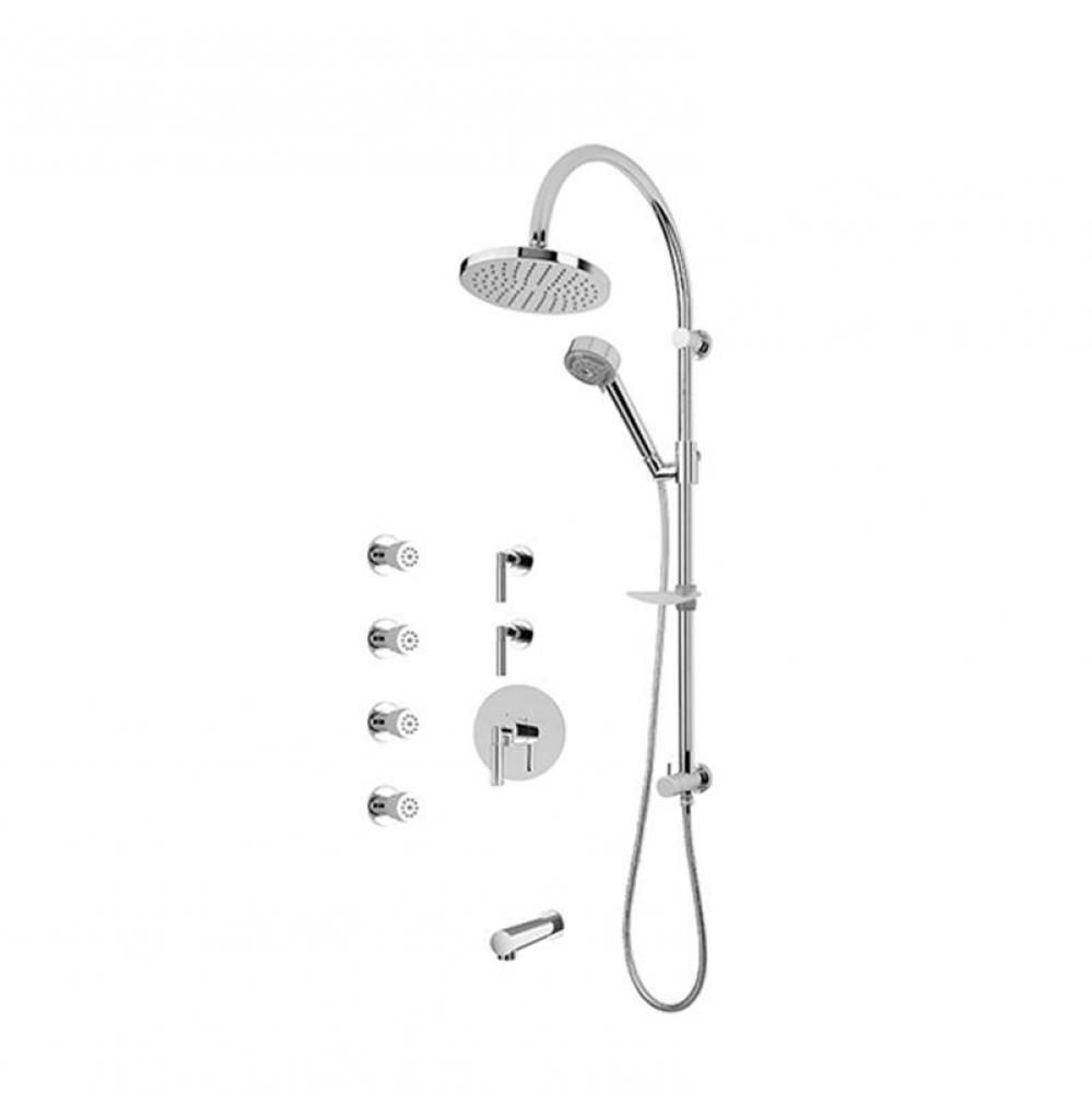 Billie/Dana 3/4'' Pex Therm. Shower Set Chrome