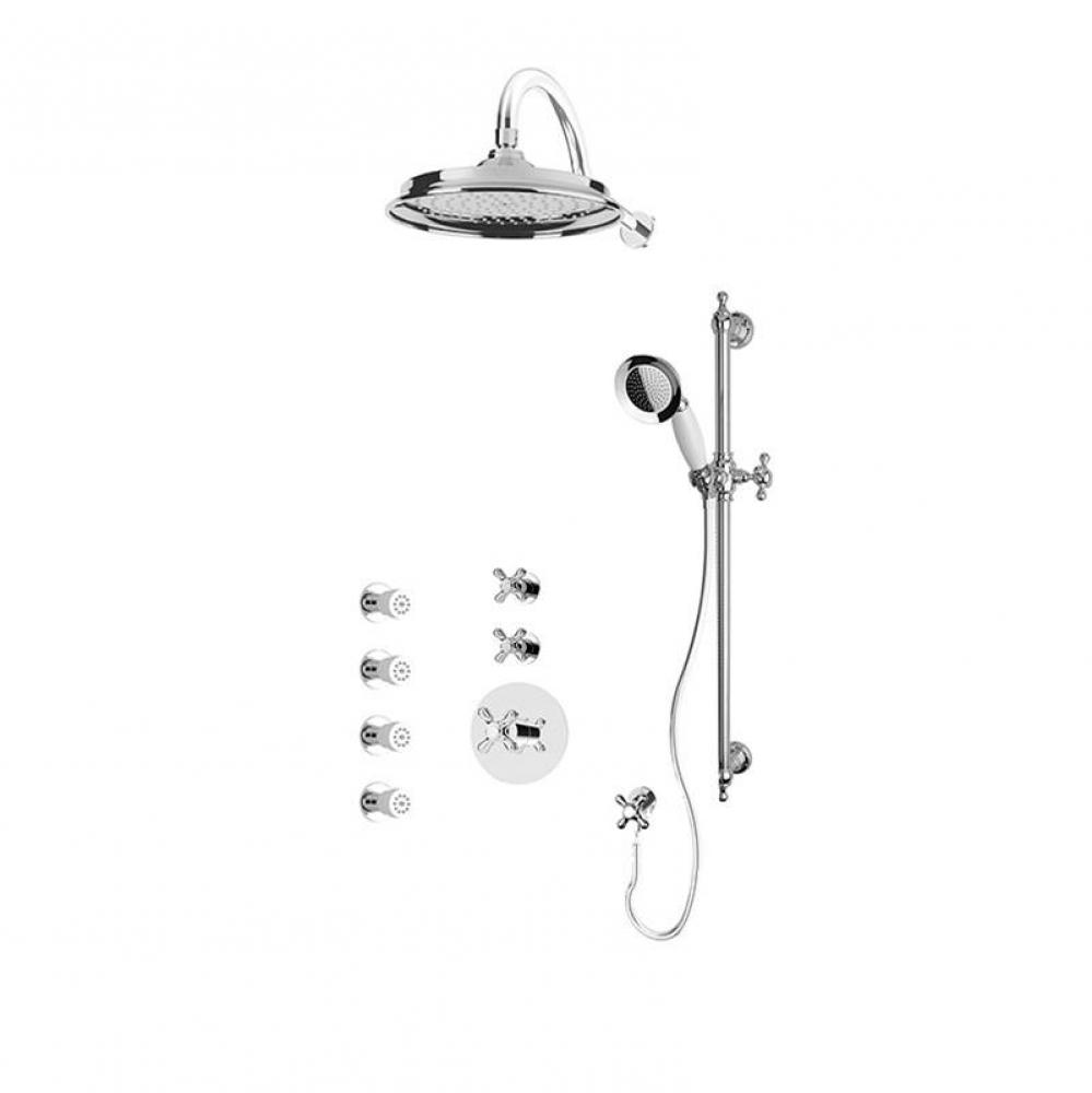 Jade 3/4'' Therm. Shower Set Chrome