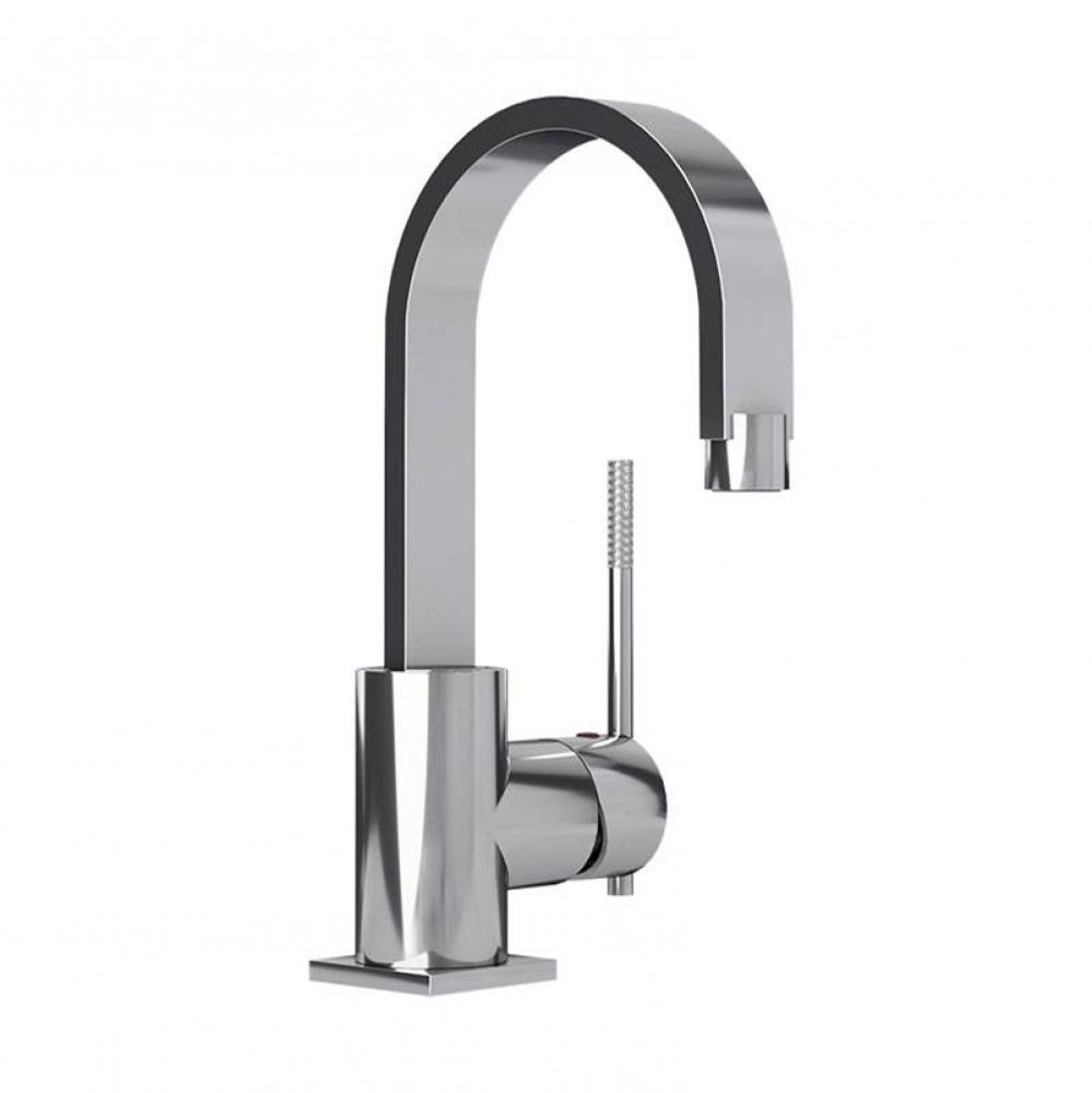 Evita S-Hole Basin Faucet W/H Drain Chrome