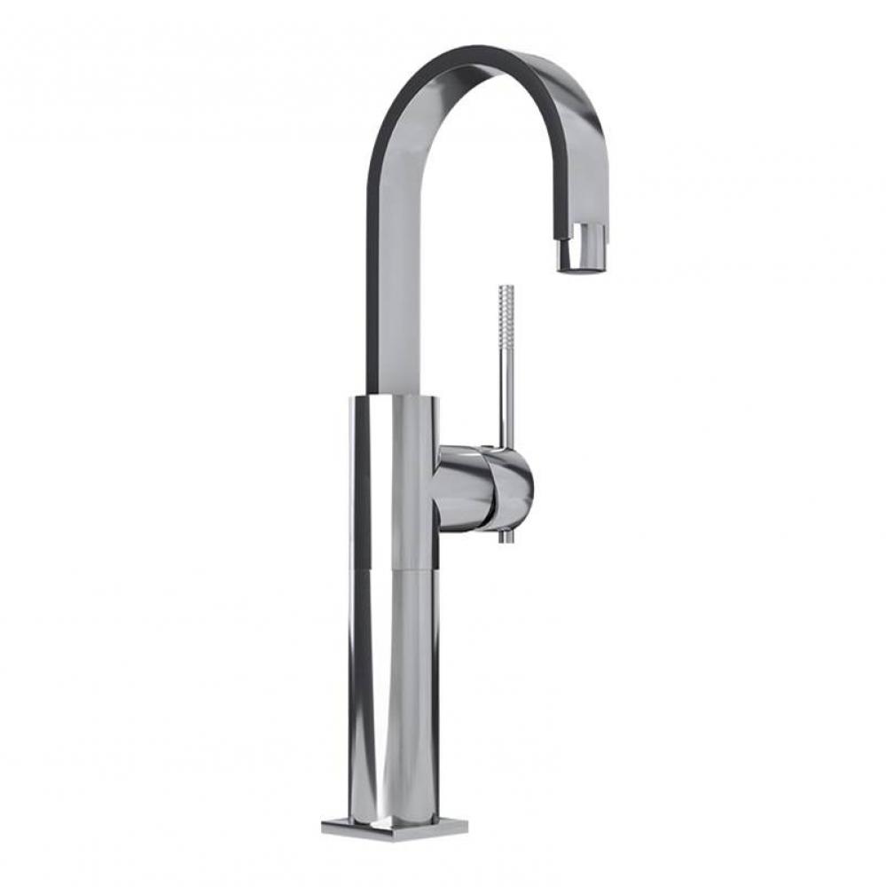 Evita S-Hole Elongated Basin Faucet W/H Drain 120 mm Chrome