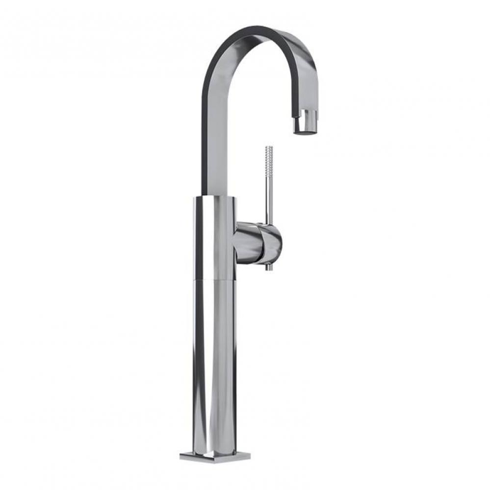 Evita S-Hole Elongated Basin Faucet W/H Drain 175 mm Chrome
