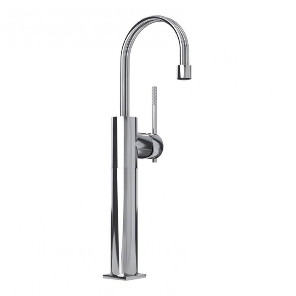 Hadria S-Hole Elongated Basin Faucet W/H Drain 175 mm Chrome