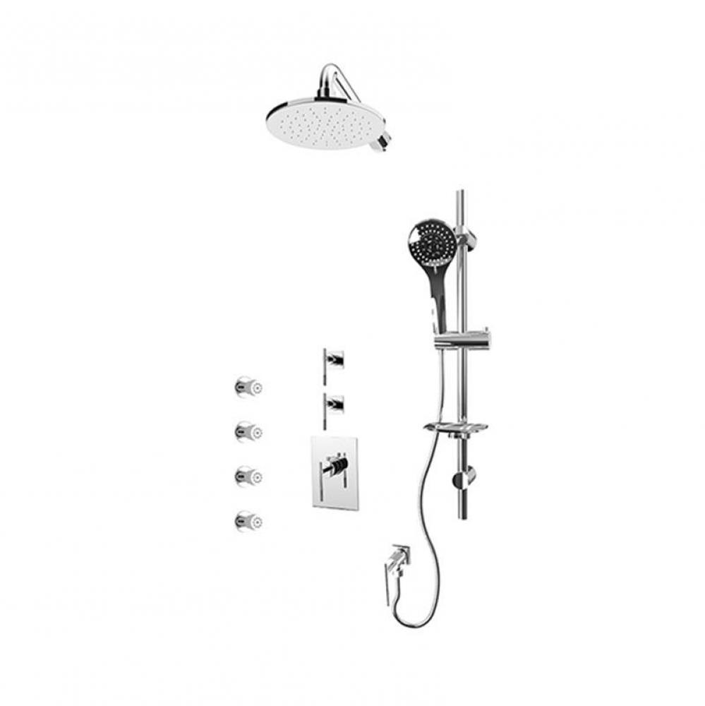 Evita/Hadria 3/4'' Pex Therm. Shower Set Chrome