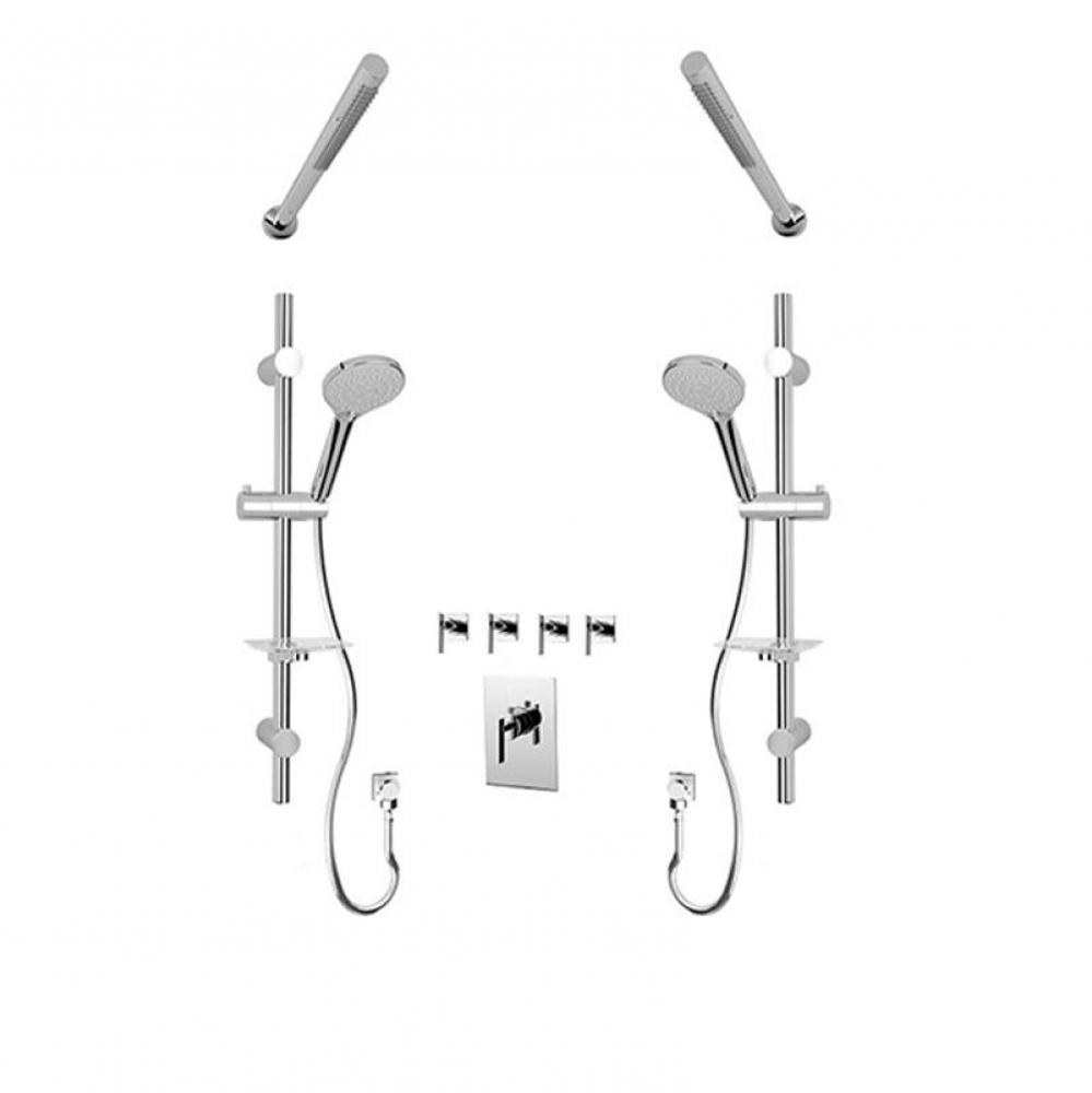 Gabriella 3/4'' Pex Therm. Shower Set Chrome