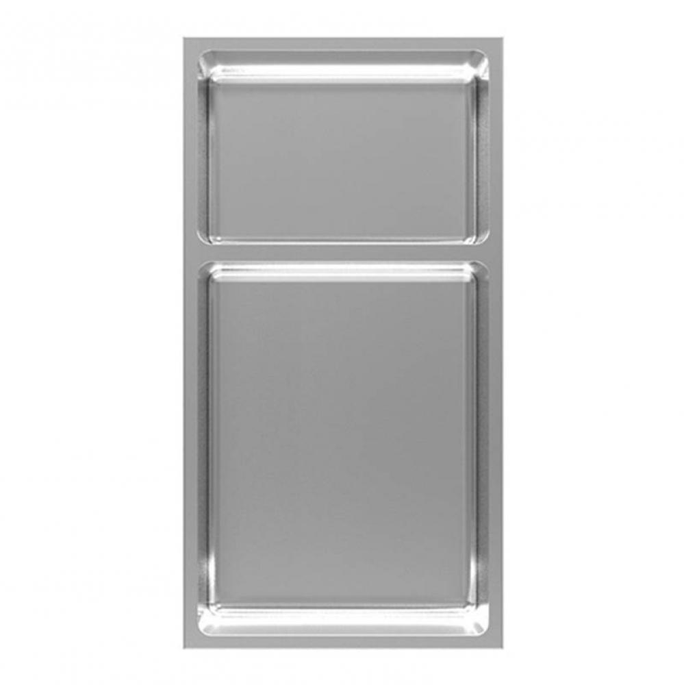 Nikia Recessed Niche 24'' Radius Corn. & Tablet Matte Black