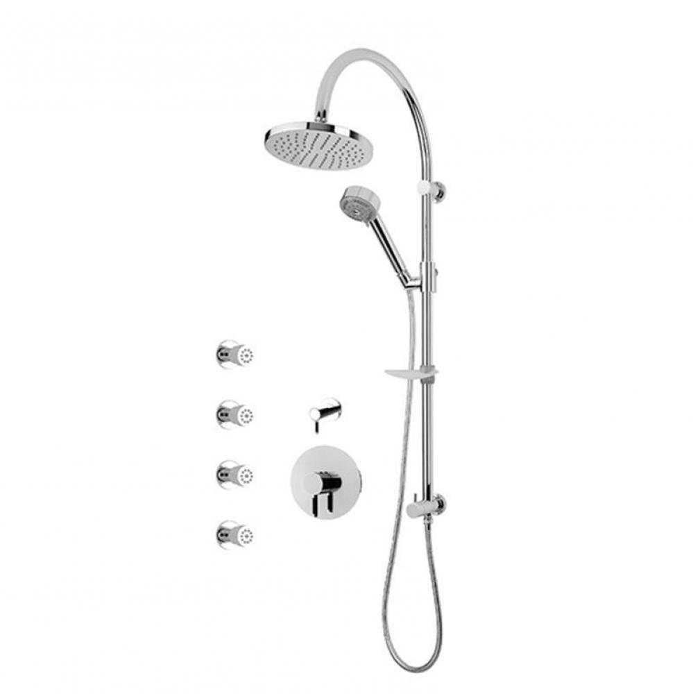 Vertigo C 3/4'' Pex Therm. Shower Set Chrome