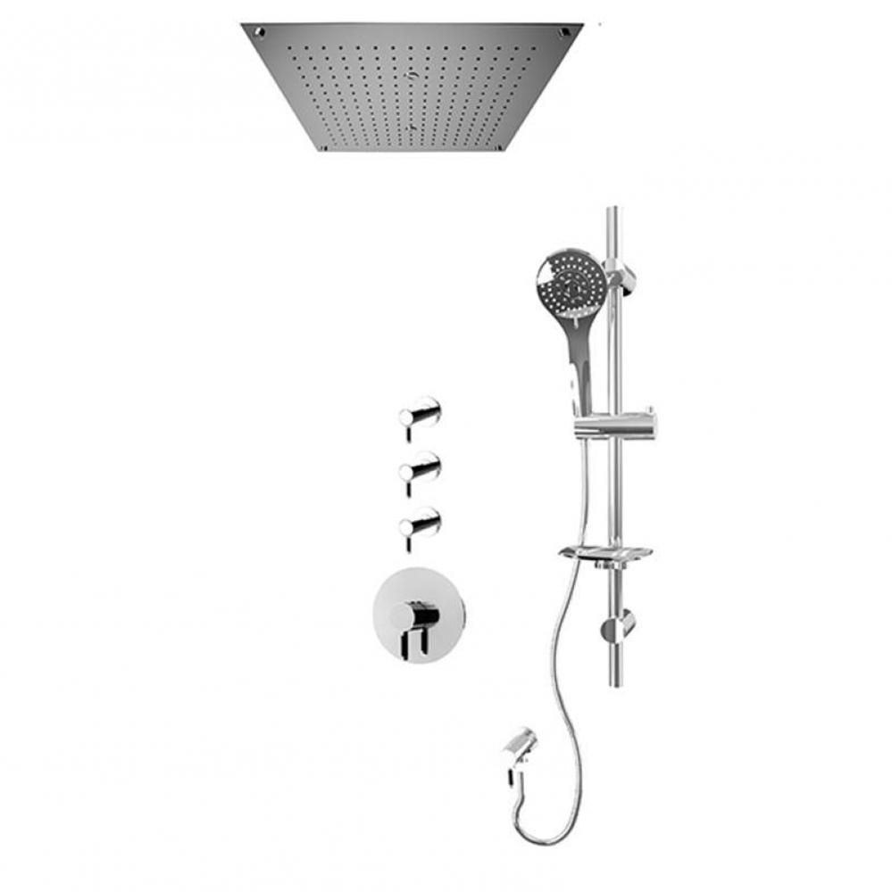 Vertigo C 3/4'' Pex Therm. Shower Set Chrome