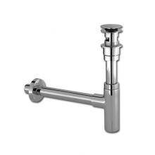 Rubi R394CH - Basin P-Trap With Pop-Up Waste With /O-Flow.Chrome