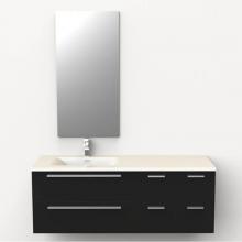 Rubi RMK8204NE - Make-Up Basin/Cabinet Set Nero