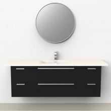 Rubi RMK8207NE - Make-Up Basin/Cabinet Set Nero