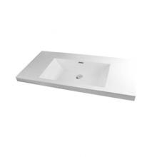 Rubi RTO100SBL - Slim Countertop Basin White