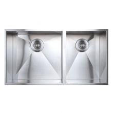 Rubi RCA800D - Cabernet Double Undermount Sink 31- and No.xbd;'' X 16-15/16''