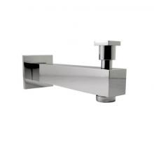 Rubi RQT190DCC - Square S-On Bathtub Spout 190Mm With Div. Chrome