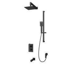 Rubi RAF813KBK - Kali 1/2'' Therm. Shower Hor. Set 2 Way Div. Xvtr69S Matte Black