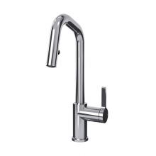 Rubi RLO91D2ERCC - Loft Kitchen Faucet Round Body ''R'' Spout 2 Jets Hand Spray Chrome