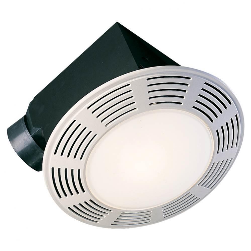 100 cfm Decorative Exhaust Fan with Max 100 W Incandescent Light and 7 W Night Light