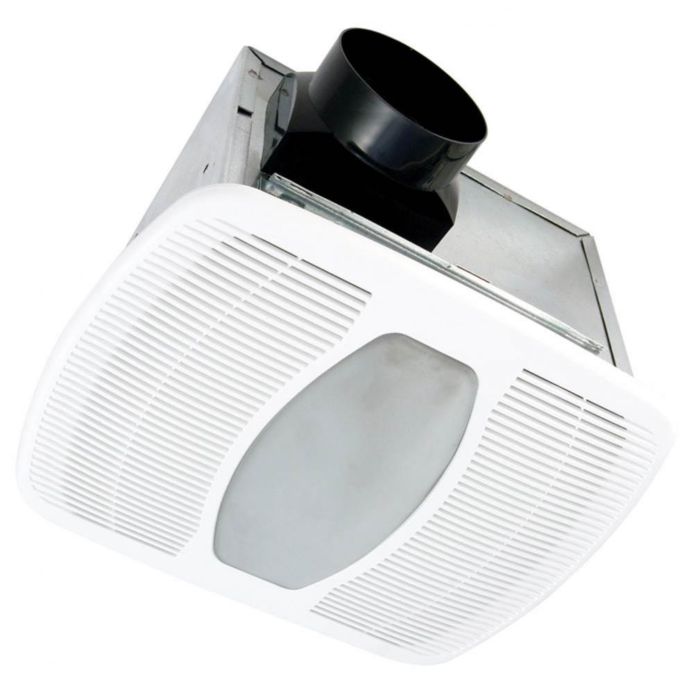 100 cfm Energy Star Certified Exhaust Fan with LED, Dual Speed