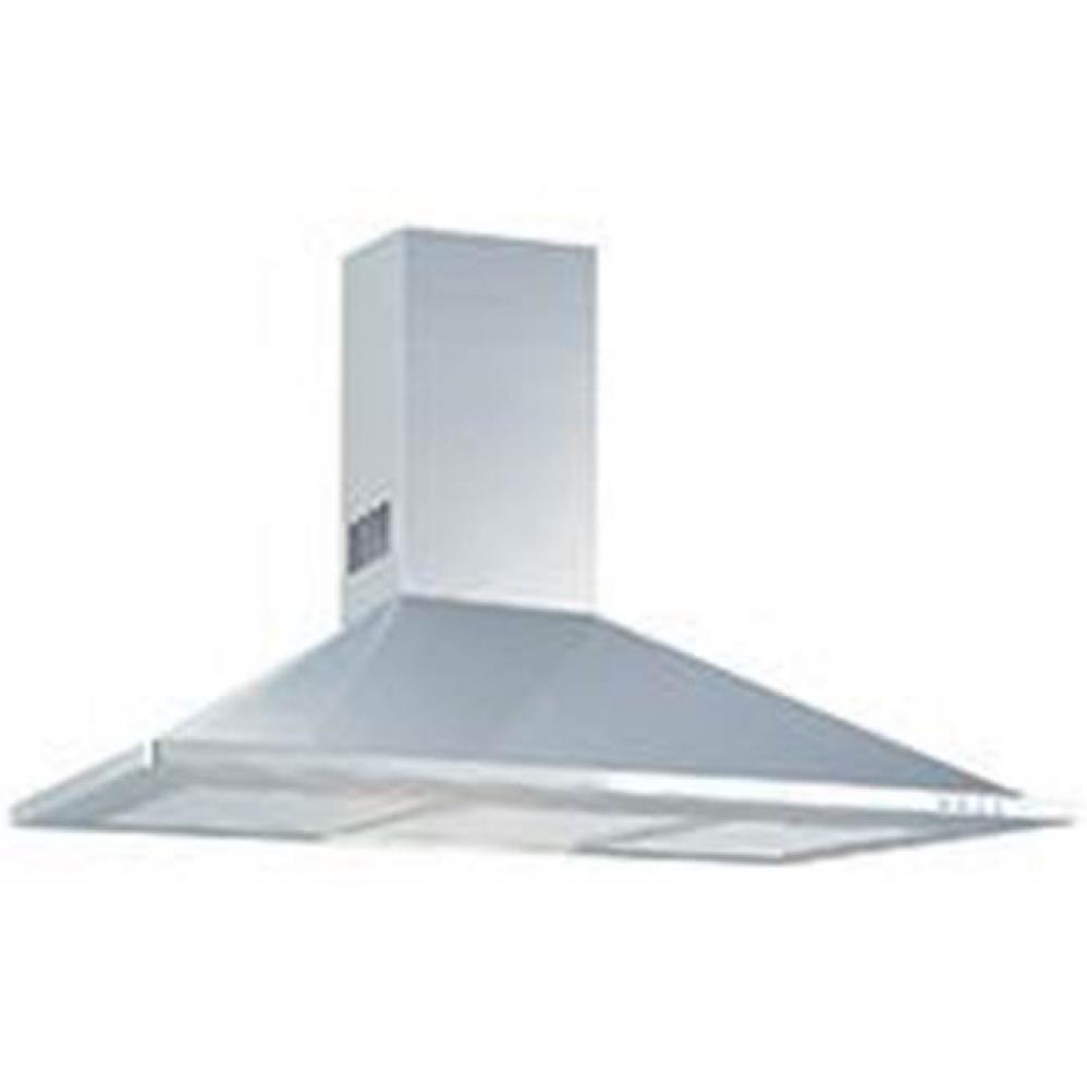 Barcelona Wall Mounted Range Hood Stainless Steel w/3 Speed Blower, Dual Halogen Lighting