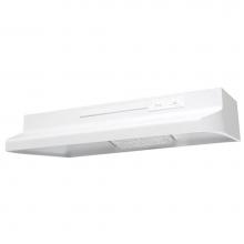 Air King AV1243 - 24'' White with 2 Speed Blower, Incandescent Lighting, Convertible Ducting